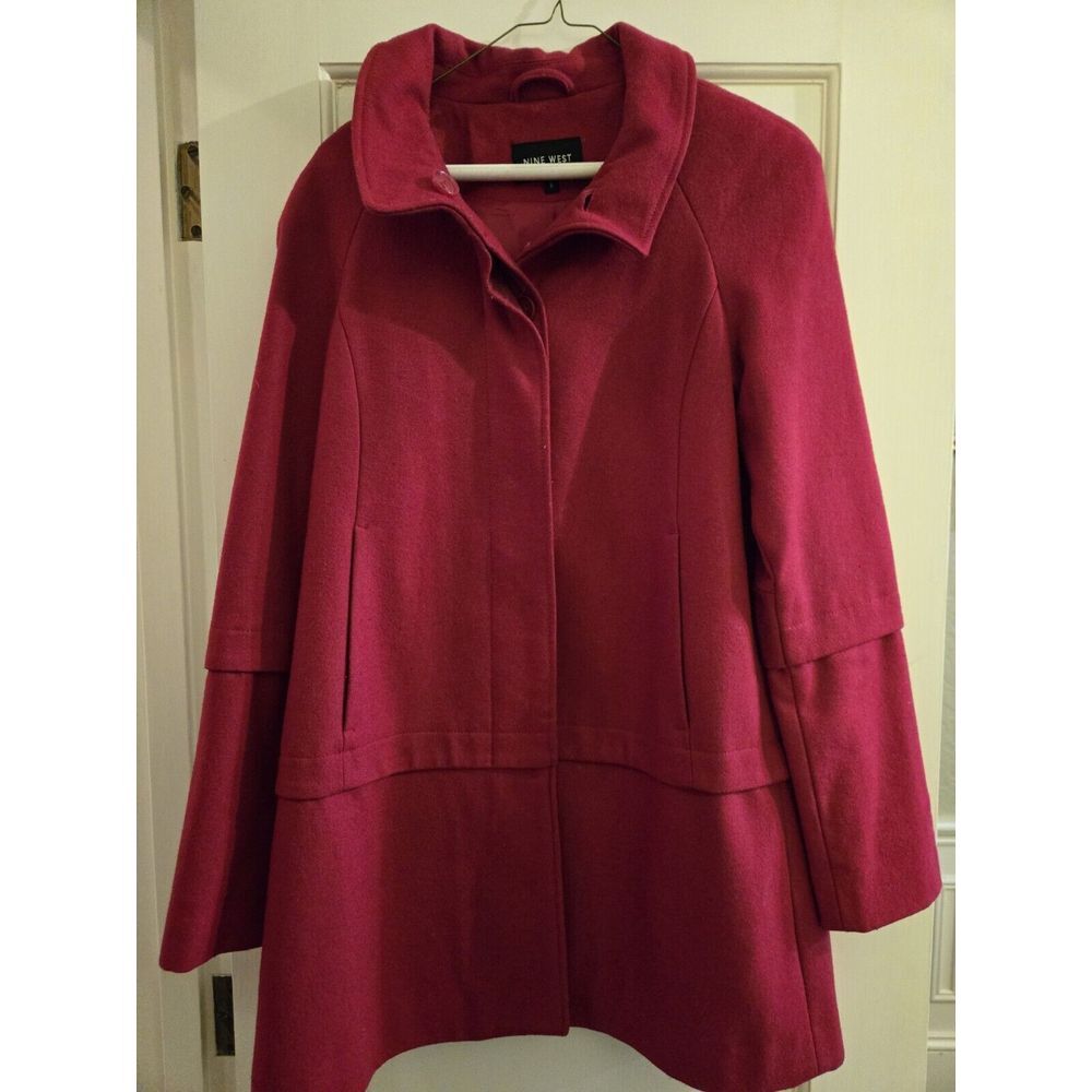 Nine West Womens Red Wool Jacket - 6